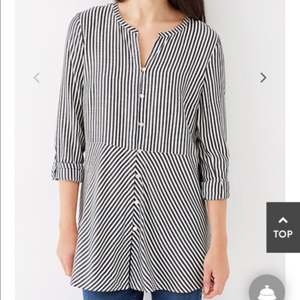 J Jill striped tunic top